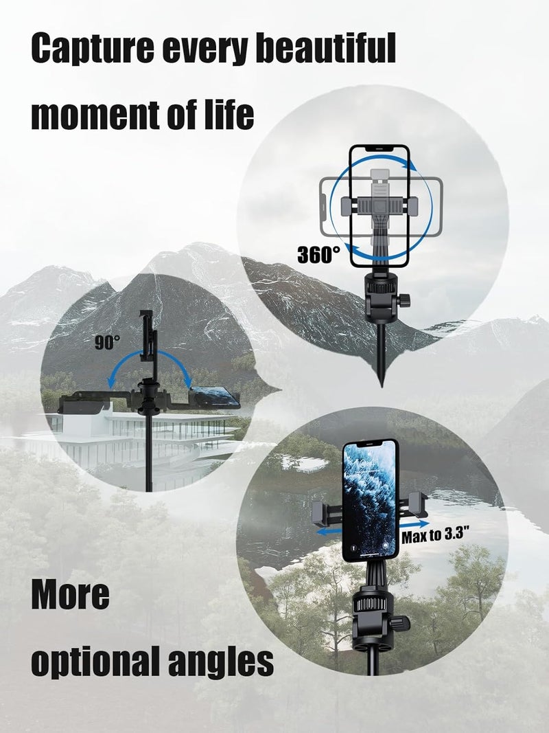 Jishane 70" Tripod for Camera and iPhone, Extendable Selfie Stick Gopro Tripod with Action Camera Adapter, Compatible with GoPro Hero 13/12/11/10 DJI OSMO Pocket 3 Insta360 - Image 4